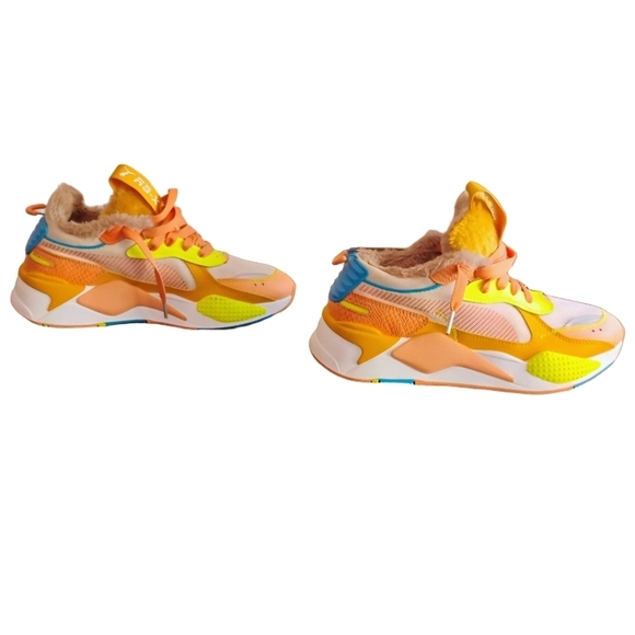 Puma RS-X Cuddle Sneakers 9.5 Faux Fur Pastel Pink - Picture 8 of 12